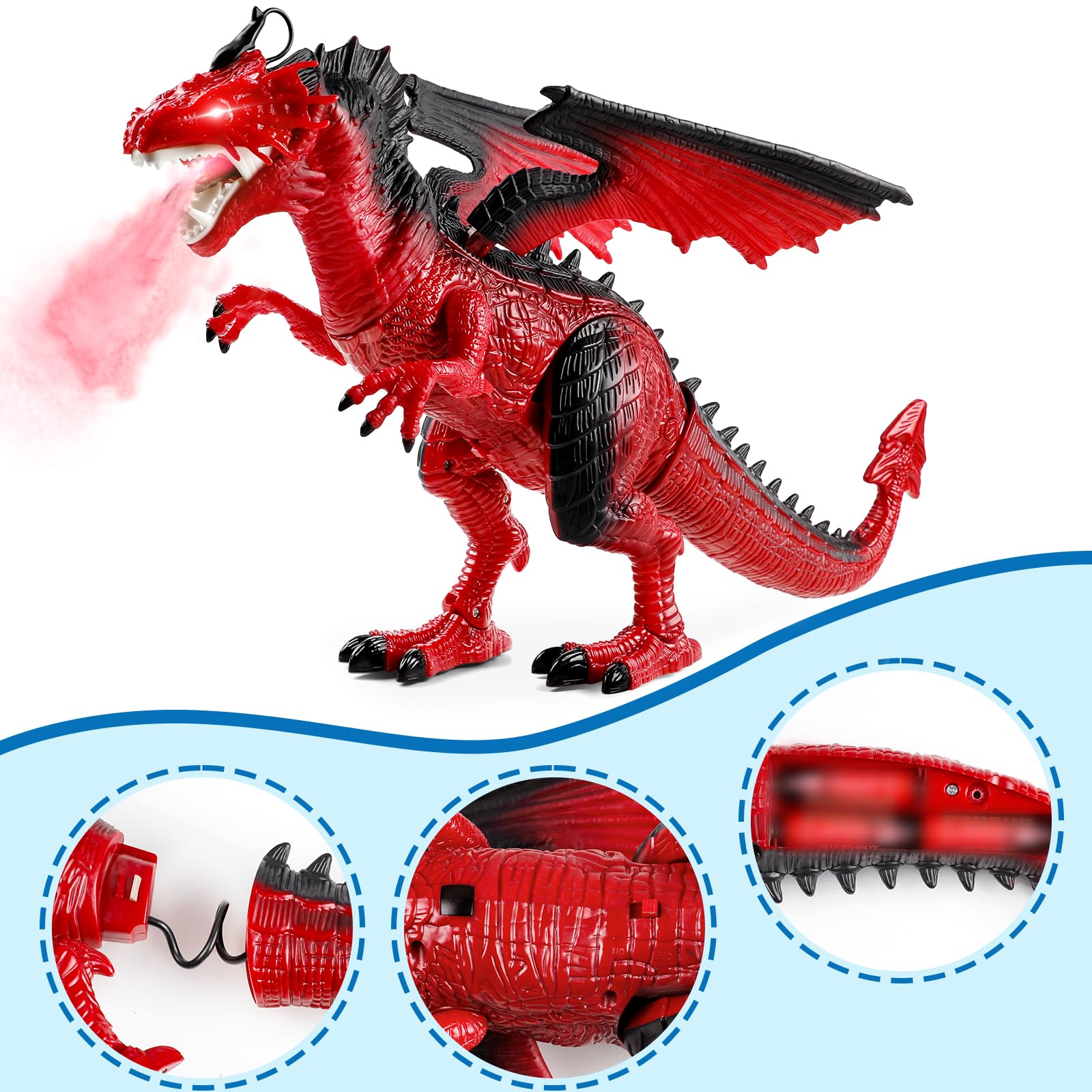 Amazon.com: Remote Control Dragon Toy for Kids 3-8, 20